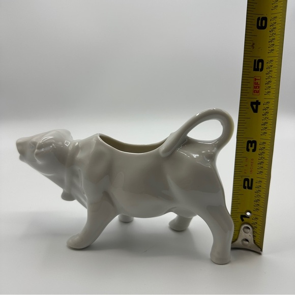 White Ceramic Cow Creamer - Picture 7 of 8